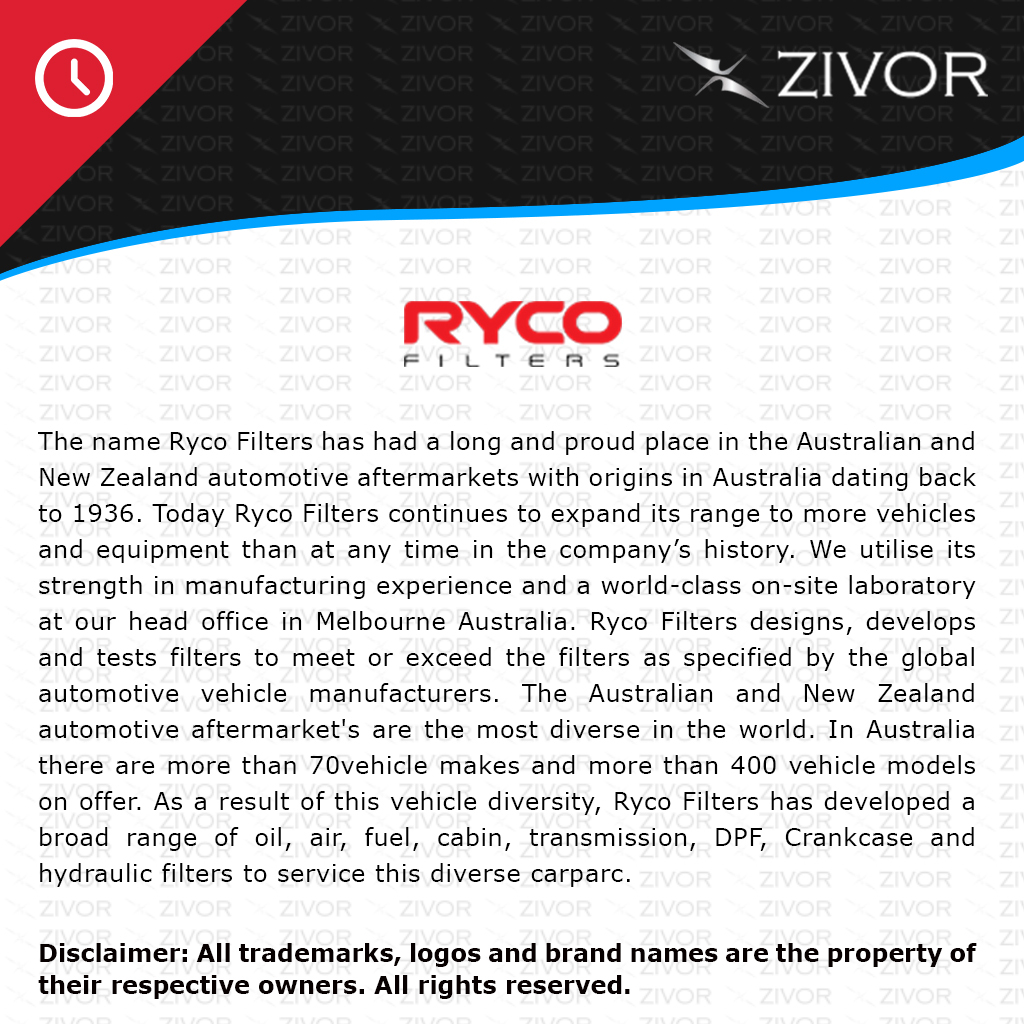New RYCO Original Manufacture Fuel Filter For KIA CARNIVAL VQ 2.7L G6EA Z771