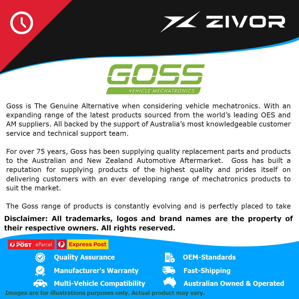 GOSS Oil Pressure Sensor / Switch For FORD AUSTRALIA MONDEO #OS0027