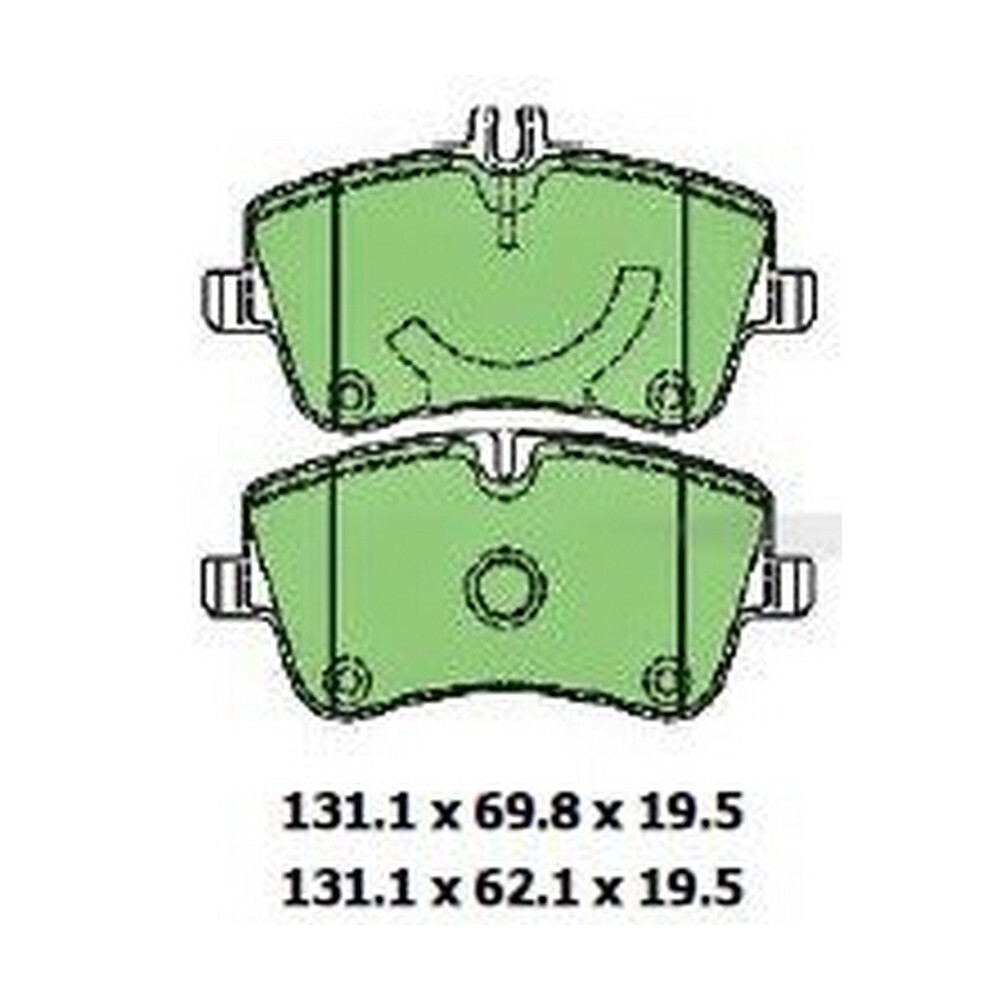 PROTEX Brake Pads For MERCEDES BENZ C320 W203 4D Sedan 3.2L M112.946 #DB1921UP