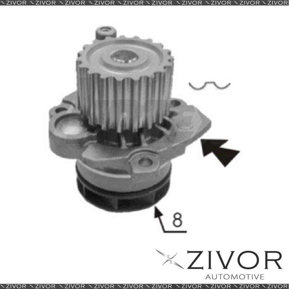 Protex Water Pump For Volkswagen Tiguan 2.0 TDI 4motion 5N 103kw 2007