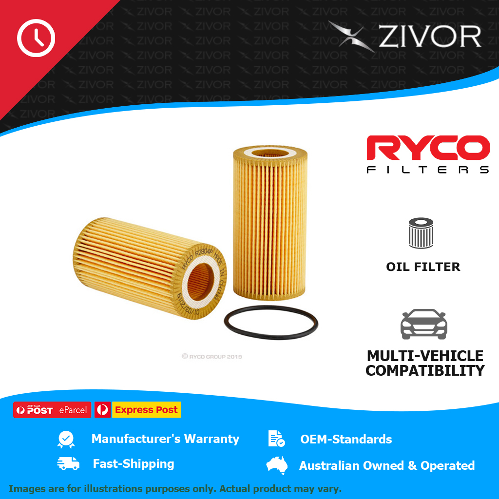New RYCO Oil Filter For VOLKSWAGEN AMAROK 2H#, S#B TDI500 3.0L DDXC R2804P