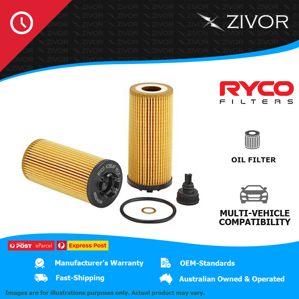 New RYCO Oil Filter Cartridge with Sump Plug For BMW X1 F48 XDRIVE 25i R2864P
