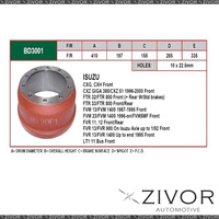 2x Brake Drums For ISUZU FVM1400 FVM13 6SA1-T 6 Cyl Diesel Inj 1990 - 1995