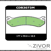2x Brake Pad - Front For CHEVROLET AVALANCHE 1500 4D Ute 4WD 2002 - 2006