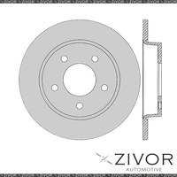 2x PROTEX Rotors - Rear For MAZDA MAZDA3 BK 4D H/B FWD 2003 - 2009 #DR12333