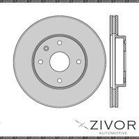 2x PROTEX Rotors - Front For HOLDEN EPICA EP 4D Sdn FWD 2007 - 2011 #DR12527
