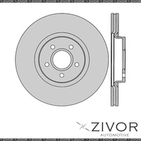 2x PROTEX Rotors - Front For VOLVO V50 . 4D Wagon FWD 2004 - 2016 #DR12610