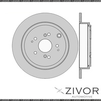 2x PROTEX Rotors - Rear For HONDA MDX YD 4D Wgn 4WD 2003 - 2007 #DR12859