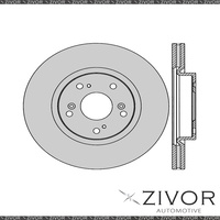 2x PROTEX Rotors - Front For HONDA CIVIC FK 4D Hatchback FWD 2006 - 2016 DR12973