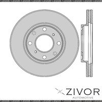 2x PROTEX Rotors - Front For HONDA JAZZ GD 4D H/B FWD 2002 - 2008 #DR2504