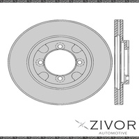 2x PROTEX Rotors - Front For FORD TELSTAR AR, AS 4D H/B FWD 1983 - 1987 #DR334
