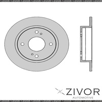 2x PROTEX Rotors - Rear For NISSAN SKYLINE R30 4D Sdn RWD 1981 - 1985 #DR600