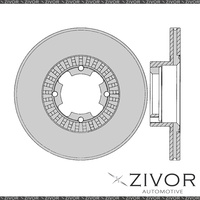 2x PROTEX Rotors - Front For SUBARU LEONE . 4D Sedan 4WD 1982 - 1994 #DR640