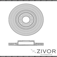 2x PROTEX Rotors - Front For FIAT 500 . 2D H/B FWD 2008 - 2012 #SDR665