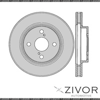 2x PROTEX Rotors - Front For TOYOTA PRIUS NHW10R 4D Sdn FWD 1997 - 2000 #DR712