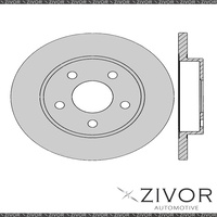 2x PROTEX Rotors - Rear For FORD TAURUS DN, DP 4D Sdn FWD 1995 - 1998 #DR853