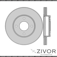 2x PROTEX Rotors - Front For NISSAN SKYLINE R31 4D Wgn RWD 1986 - 1990 #DR924