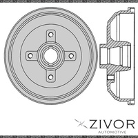 2x PROTEX Brake Drums For HOLDEN BARINA SB X16XE 4 Cyl MPFI 1994 - 1998 DRUM1609