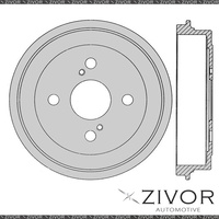 2x PROTEX Brake Drums For TOYOTA ECHO NCP12R 1NZFE 4 Cyl MPFI 1999-2005 DRUM4081