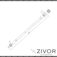 2x PROTEX Hydraulic Hose-Front For TOYOTA LITEACE KM36R 3D 1985-1992 #H1397