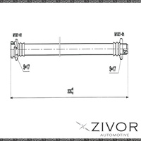 2x PROTEX Hydraulic Hose-Front For MITSUBISHI CORDIA AB 2D 1984-1985 #H1712