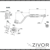 2x PROTEX Hydraulic Hose - Front For FORD F150 . 2D C/C 4WD 1988 - 1990 #H1774