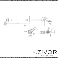 2x PROTEX Hydraulic Hose- Front For LEXUS ES300 VCV10R 4D 1992-1996 #H3307