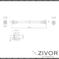 2x PROTEX Hydraulic Hose-FR For TOYOTA ESTIMA TCR11R 3D Wgn RWD 1990-1999 #H3325