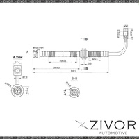 2x Hydraulic Hose - Front For FORD FALCON BA 4D Sdn RWD 2002 - 2005