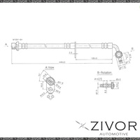 2x Hydraulic Hose - Front For LEXUS LX470 UZJ100R 4D SUV 4WD 1998 - 2008