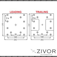 PROTEX Brake Shoe Lining For HINO 500 FG J08ETB 6 Cyl 2007-2016 #AF291P