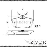 New BOSCH BRAKE PADS - REAR 15-7/8X 5X 7/8 BP1427 *By ZIVOR*