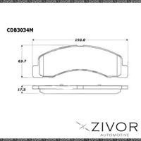 PROTEX Brake Pads - Front For FORD F350 RM, RN 2D C/C 4WD 2001 - 2007 #CDB3034M