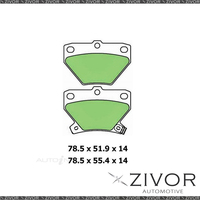 PROTEX Brake Pads - Rear For TOYOTA ECHO NCP10R 1.3L 4D H/B 2NZFE 1999-2005
