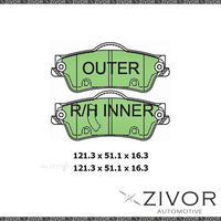 New PROTEX ULTRA BRAKE PADS - REAR DB1766CP *By ZIVOR*