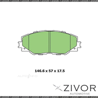 Brake Pads-FR For TOYOTA PRIUS V HYBRID,i-TECH ZVW40R 1.8L 4D Wgn 2ZRFXE 2012-On