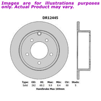 New PROTEX Ultra Brake Rotor - Rear For DODGE CALIBER PM . 1.8L DR12445