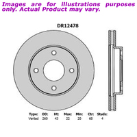 New PROTEX Brake Rotor - Front For BMW 335i E90 E90 3.0L 4D Sedan RWD DR12478