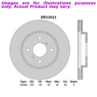 New PROTEX Brake Rotor - Front For SUZUKI SWIFT FZ ZC82S 1.4L DR12611