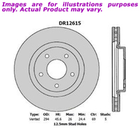 New PROTEX Brake Rotor - Front For JEEP PATRIOT MK . 2.4L DR12615