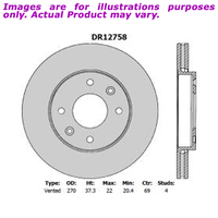 New PROTEX Brake Rotor - Front For PROTON SATRIA BS . 1.6L DR12758