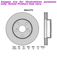 New PROTEX Brake Rotor - Front For TOYOTA HILUX TGN16R TGN16 2.7L DR12775