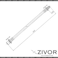 PROTEX Hydraulic Hose-Front For TOYOTA LANDCRUISER HZJ70R 2D 1991-1992 #H1160