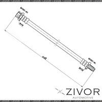 PROTEX Hydraulic Hose-Front For MITSUBISHI SIGMA GJ 2D Cpe RWD 1980-1981 #H1220