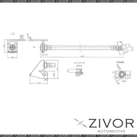 PROTEX Hydraulic Hose - Front For FORD FALCON XF 4D Wgn RWD 1984 - 1988 By ZIVOR