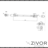 PROTEX Hydraulic Hose - Rear For FORD FAIRMONT EA 4D Sdn RWD 1988 - 1991 #H1367