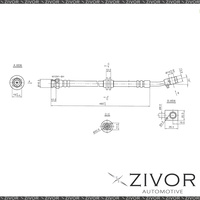 PROTEX Hydraulic Hose - Front For TOYOTA LEXCEN VR 4D Wgn RWD 1993 - 1995 #H1443
