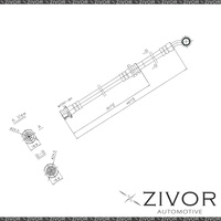 PROTEX Hydraulic Hose - Front For NISSAN PULSAR N13 4D H/B FWD 1987 - 1991 H1517