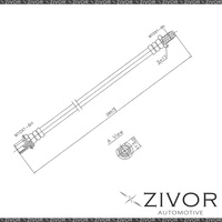 PROTEX Hydraulic Hose-Rear For TOYOTA CORONA RT133R 4D H/B RWD 1982-1983 #H1542