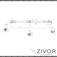 New PROTEX Hydraulic Hose-Rear For MAZDA 626 GC 2D Cpe FWD 1983 - 1987 #H1546